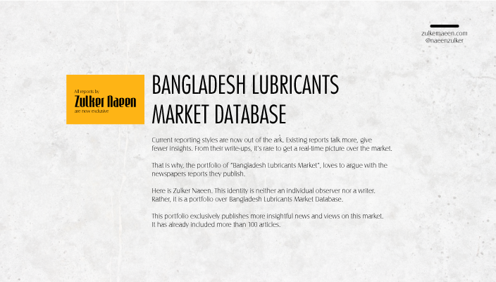 Bangladesh Lube Market