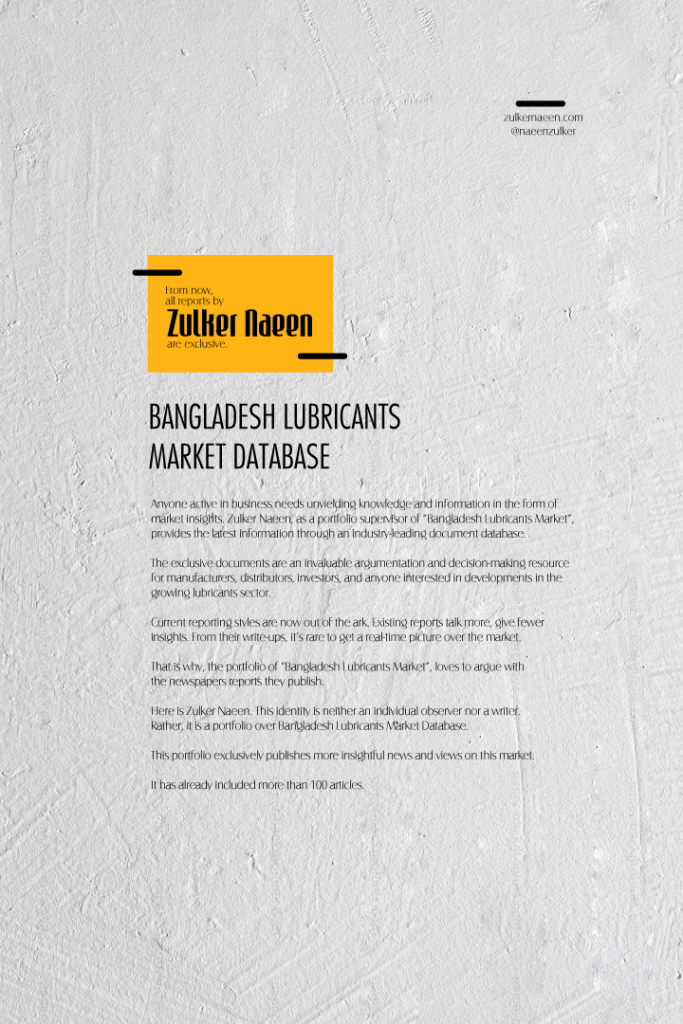 Bangladesh Lubricants Market Database